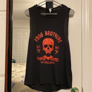 Frog Brothers Vampire Hunters Muscle Tank, Bella + Canvas Womens Large NWOT